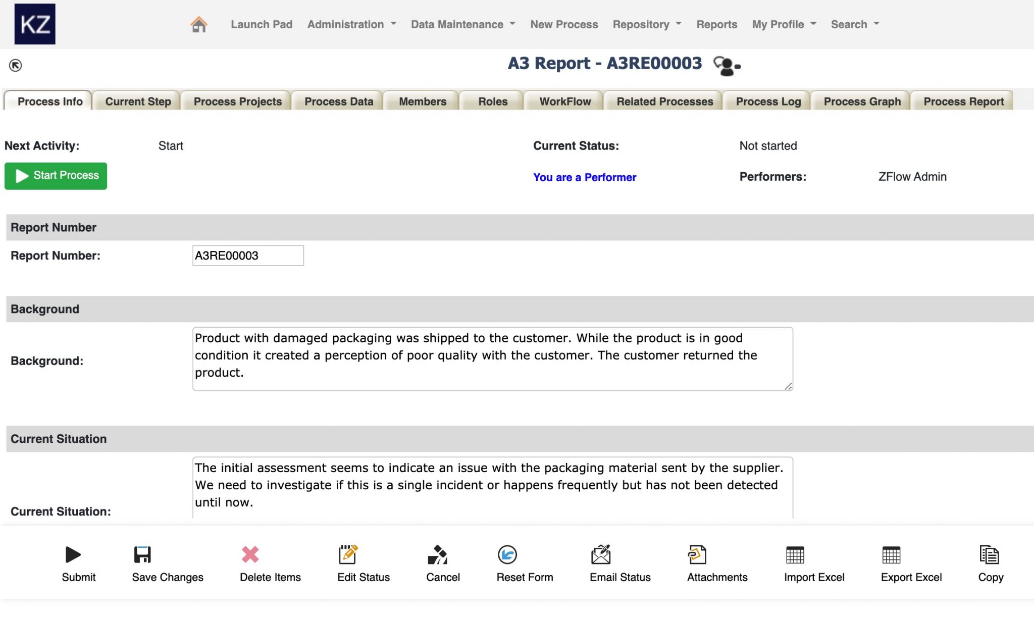 Digital Workflows For Continuous Improvement A3 Report 8d Kaizen Event Kaizen Kit 7792